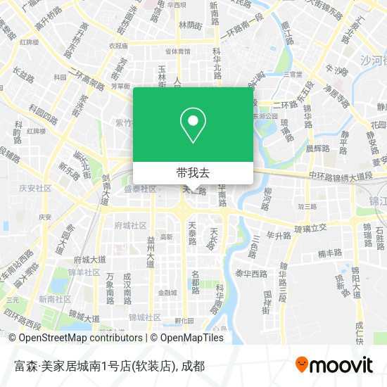富森·美家居城南1号店(软装店)地图