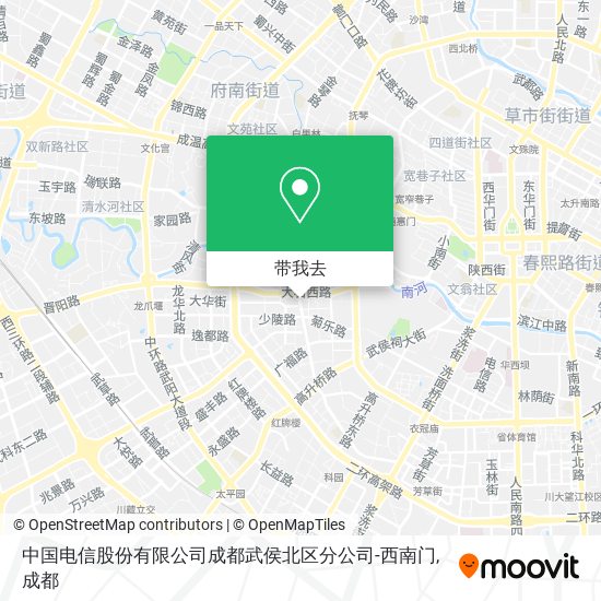 中国电信股份有限公司成都武侯北区分公司-西南门地图