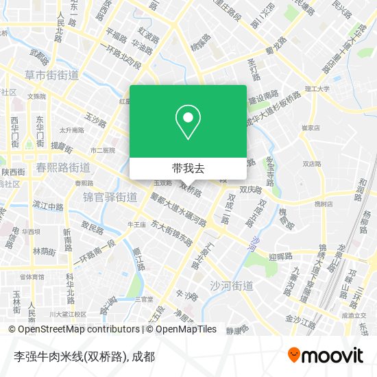 李强牛肉米线(双桥路)地图