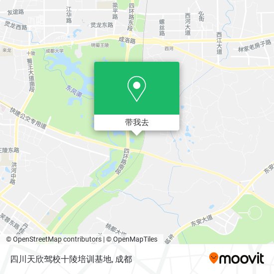四川天欣驾校十陵培训基地地图