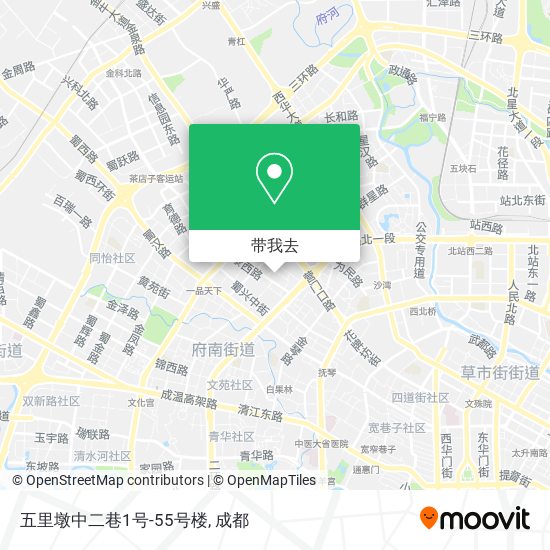 五里墩中二巷1号-55号楼地图