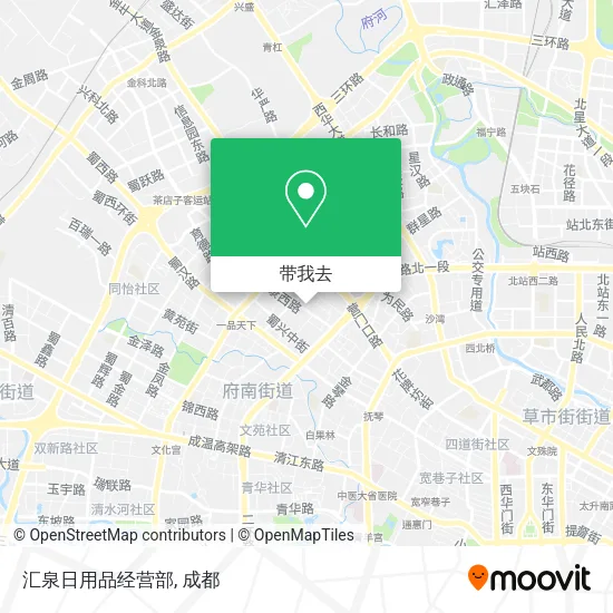 汇泉日用品经营部地图