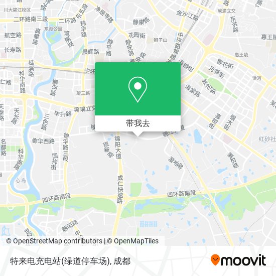 特来电充电站(绿道停车场)地图