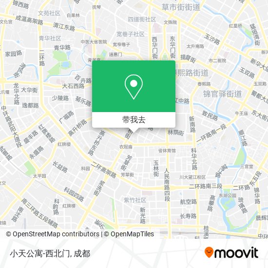 小天公寓-西北门地图