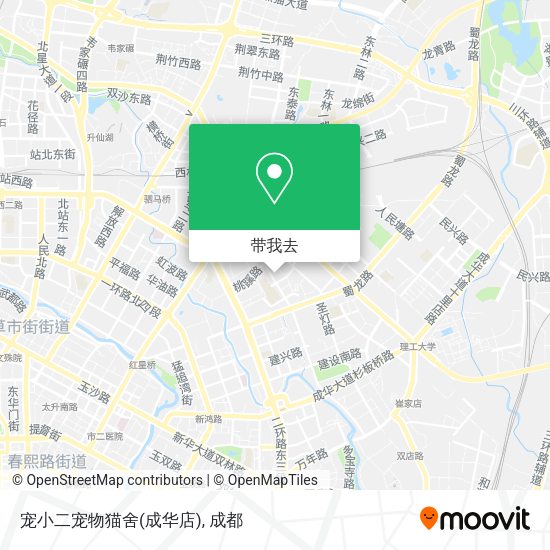 宠小二宠物猫舍(成华店)地图