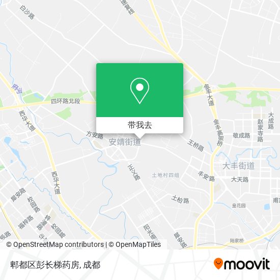 郫都区彭长梯药房地图