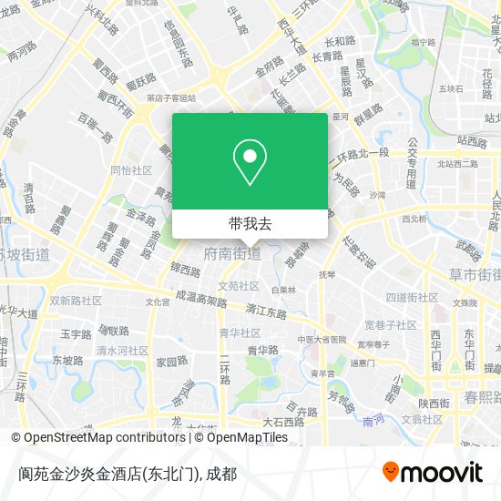 阆苑金沙炎金酒店(东北门)地图