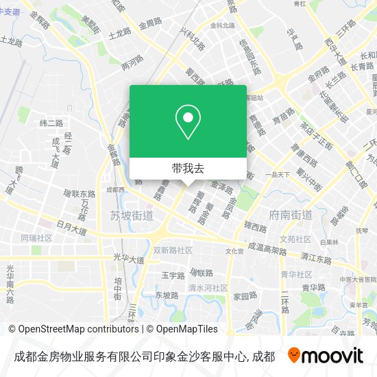成都金房物业服务有限公司印象金沙客服中心地图