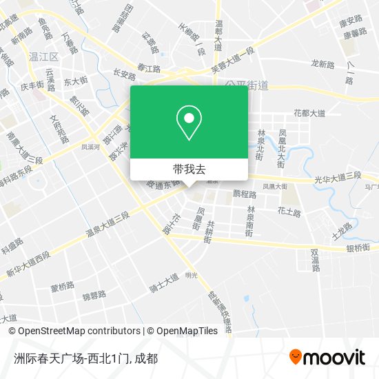 洲际春天广场-西北1门地图