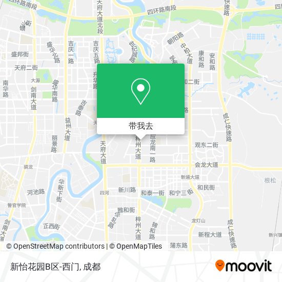 新怡花园B区-西门地图