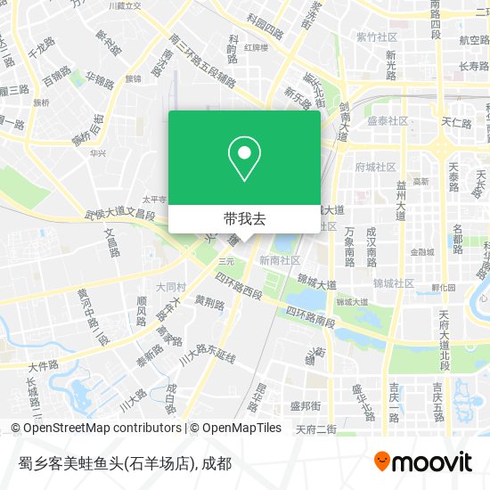 蜀乡客美蛙鱼头(石羊场店)地图