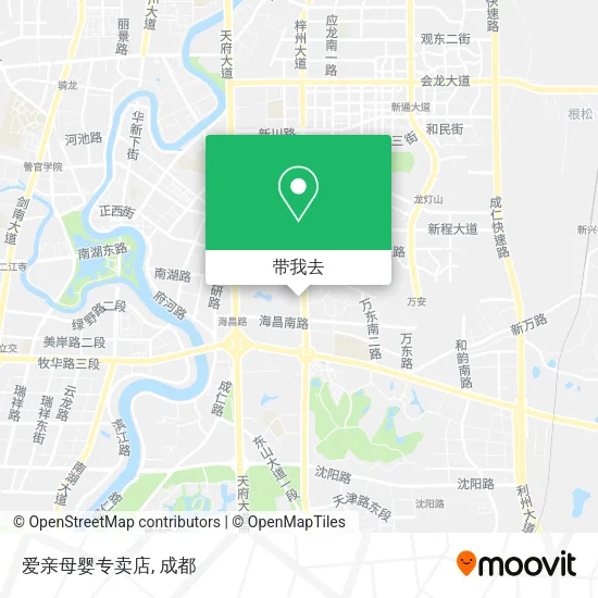 爱亲母婴专卖店地图