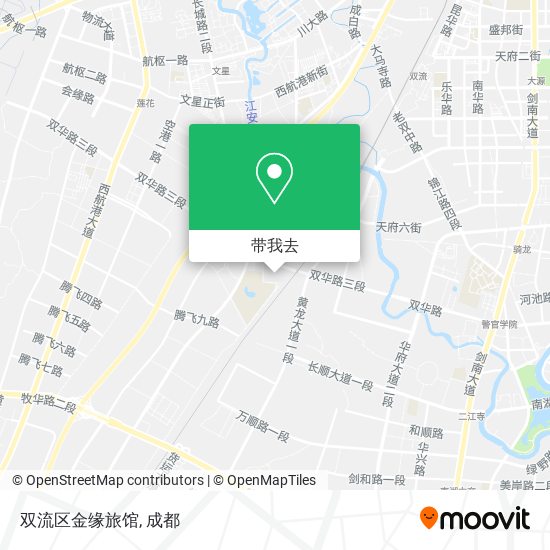 双流区金缘旅馆地图
