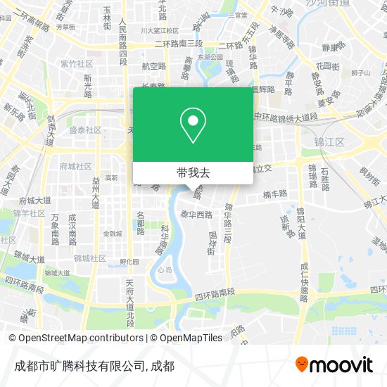 成都市旷腾科技有限公司地图