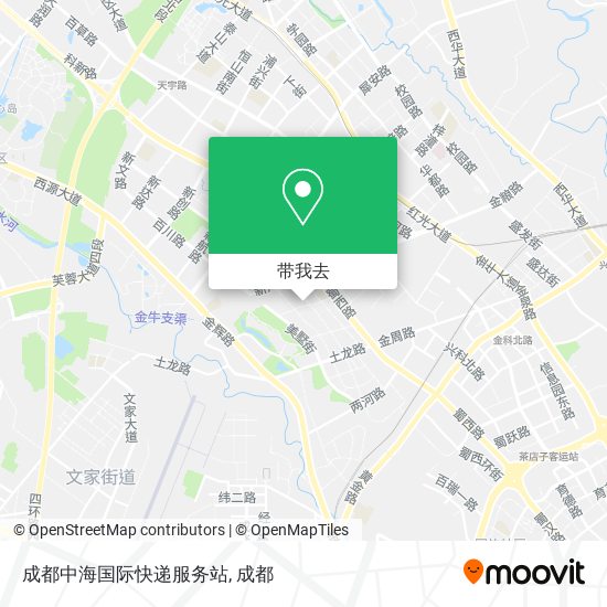 成都中海国际快递服务站地图