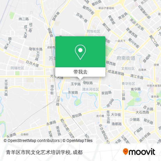 青羊区市民文化艺术培训学校地图
