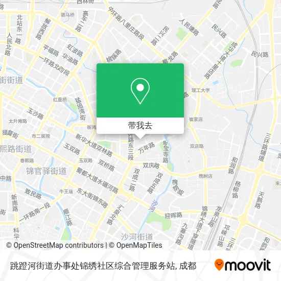 跳蹬河街道办事处锦绣社区综合管理服务站地图