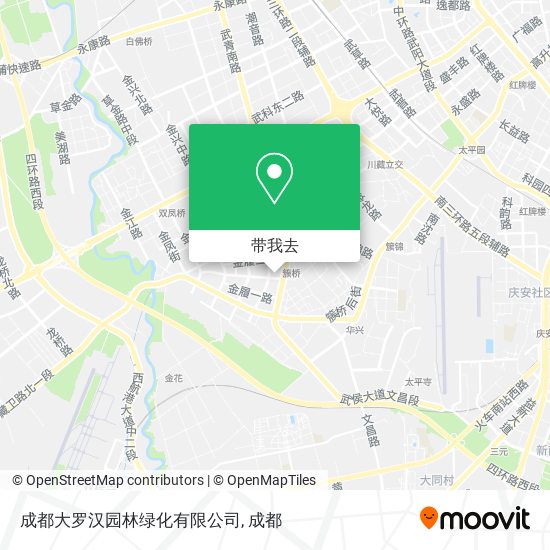 成都大罗汉园林绿化有限公司地图