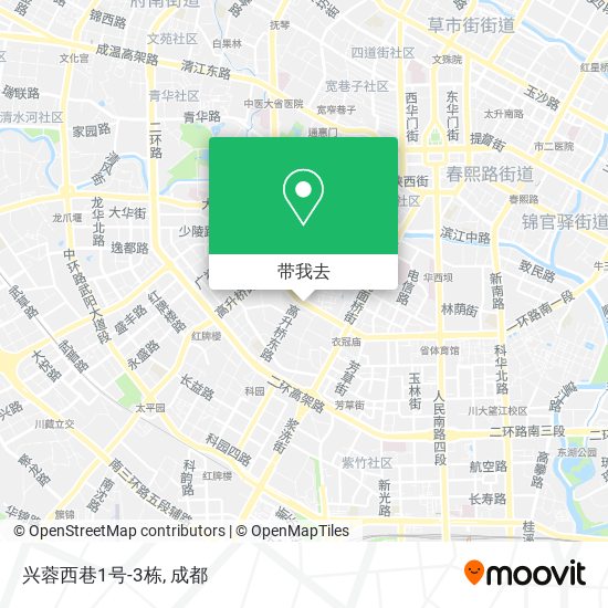 兴蓉西巷1号-3栋地图