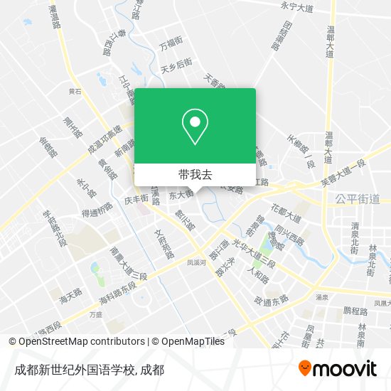 成都新世纪外国语学校地图