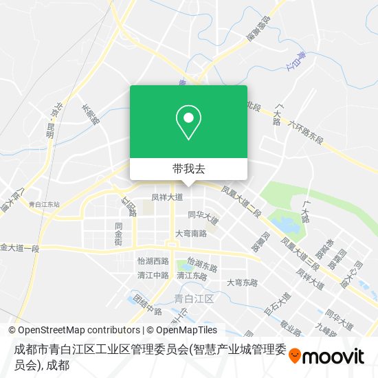 成都市青白江区工业区管理委员会(智慧产业城管理委员会)地图