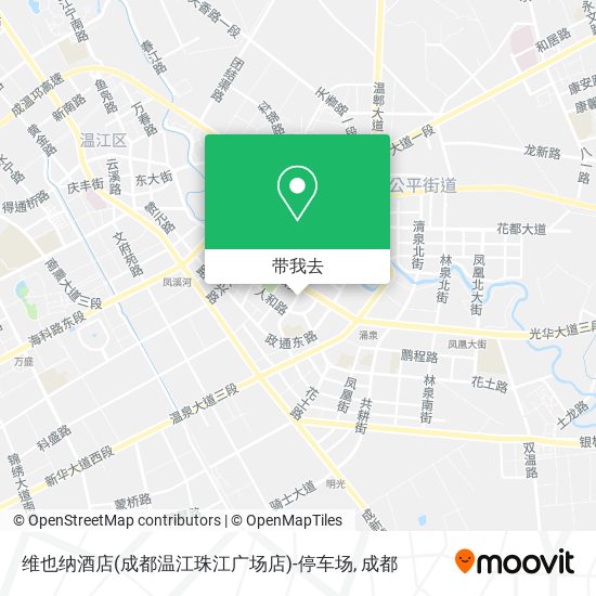 维也纳酒店(成都温江珠江广场店)-停车场地图