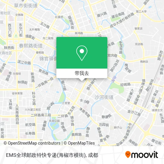 EMS全球邮政特快专递(海椒市横街)地图