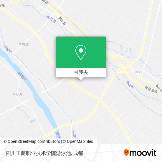 四川工商职业技术学院游泳池地图