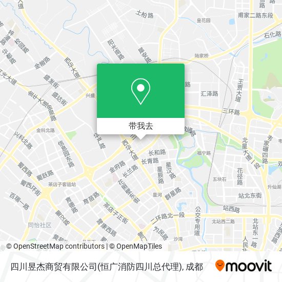 四川昱杰商贸有限公司(恒广消防四川总代理)地图