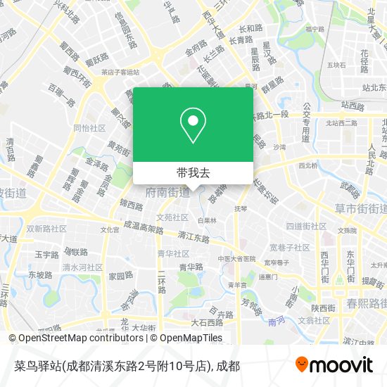 菜鸟驿站(成都清溪东路2号附10号店)地图