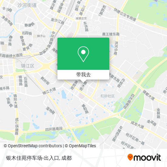 银木佳苑停车场-出入口地图