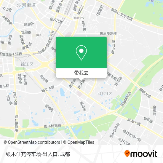 银木佳苑停车场-出入口地图