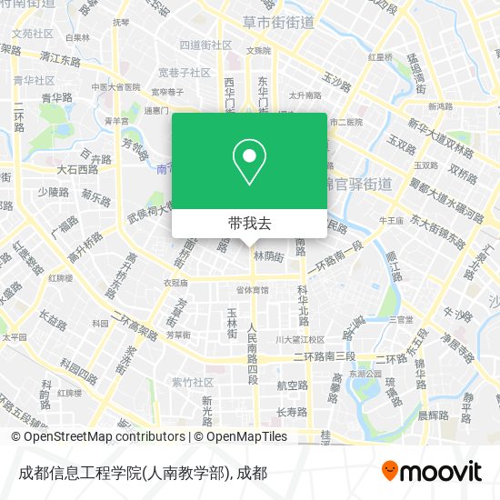 成都信息工程学院(人南教学部)地图