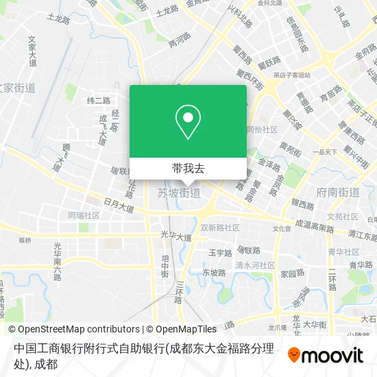中国工商银行附行式自助银行(成都东大金福路分理处)地图