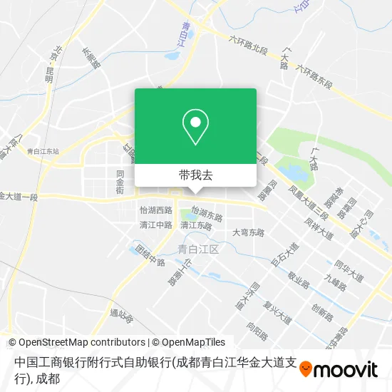 中国工商银行附行式自助银行(成都青白江华金大道支行)地图