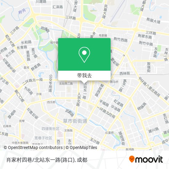 肖家村四巷/北站东一路(路口)地图