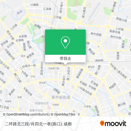 二环路北三段/肖四北一巷(路口)地图