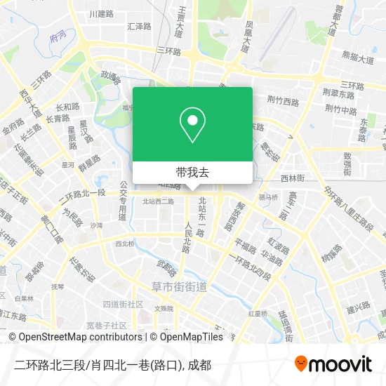 二环路北三段/肖四北一巷(路口)地图