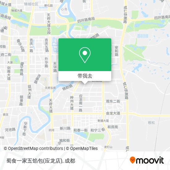 蜀食一家五馅包(应龙店)地图