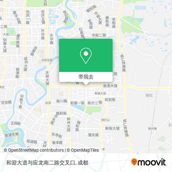 和迎大道与应龙南二路交叉口地图