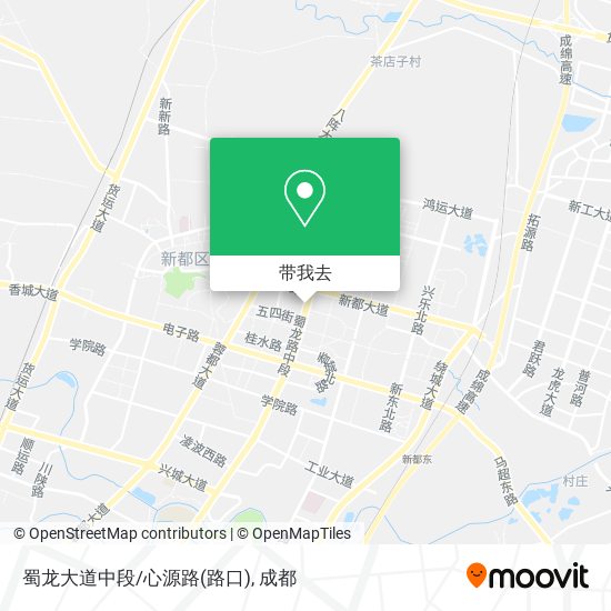 蜀龙大道中段/心源路(路口)地图
