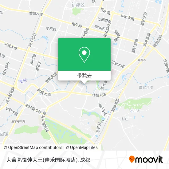 大盖亮馄饨大王(佳乐国际城店)地图