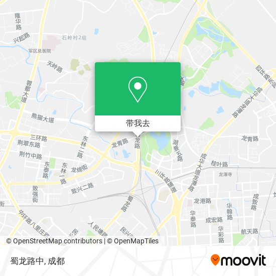 蜀龙路中地图