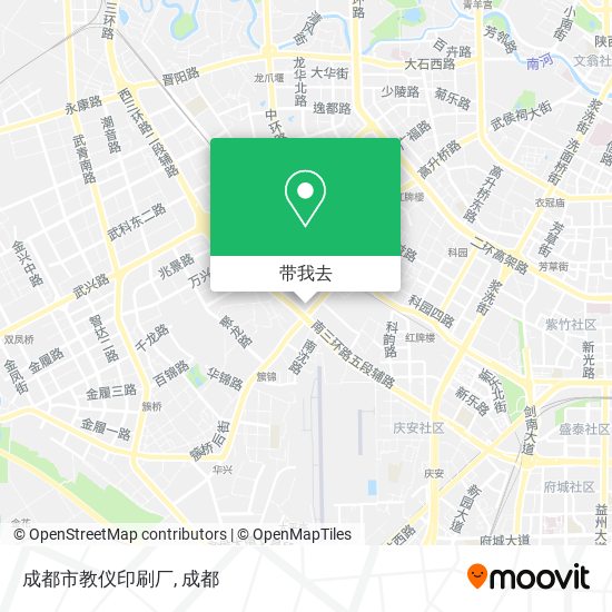 成都市教仪印刷厂地图