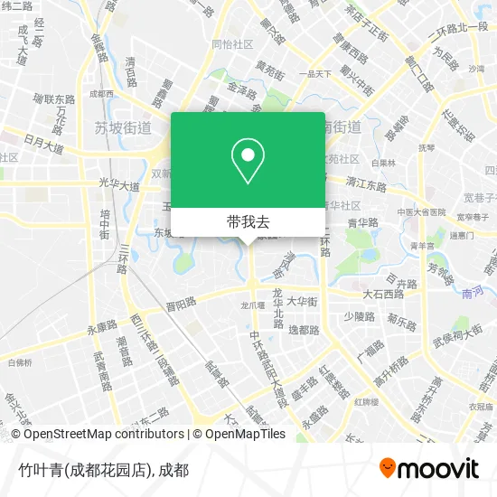 竹叶青(成都花园店)地图