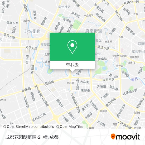 成都花园朗庭园-21幢地图