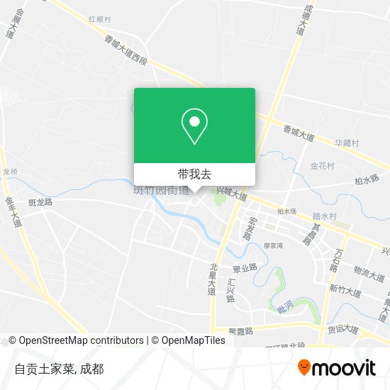 自贡土家菜地图