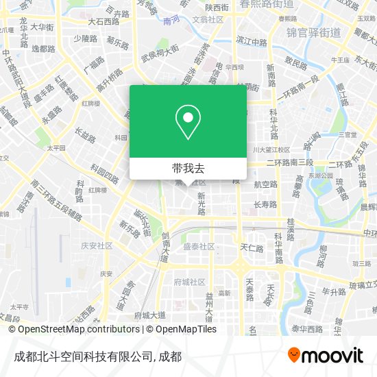 成都北斗空间科技有限公司地图