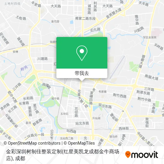 金彩深圳树制佳整装定制(红星美凯龙成都金牛商场店)地图