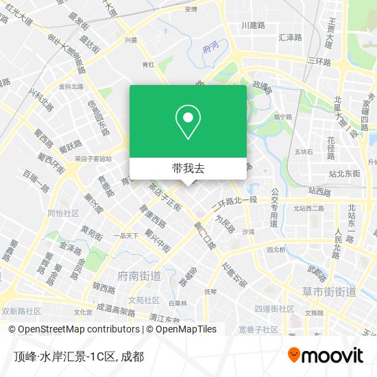 顶峰·水岸汇景-1C区地图